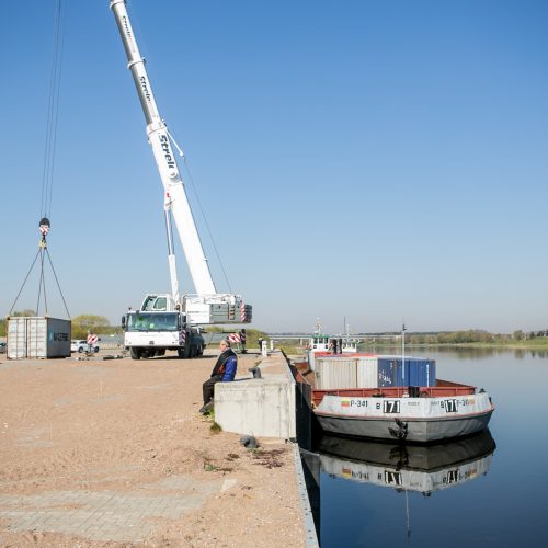 Marvelės uostą pasiekė pirmasis krovinys  © Vilmanto Raupelio nuotr.