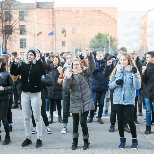 S.Dariaus ir S.Girėno gimnazijos šimtmečio eisena  © Vilmanto Raupelio nuotr.