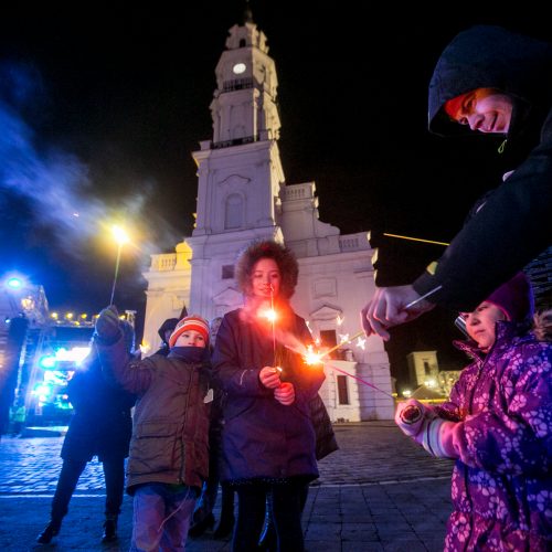 Kaunas sutinka 2020-uosius metus  © Vilmanto Raupelio nuotr.