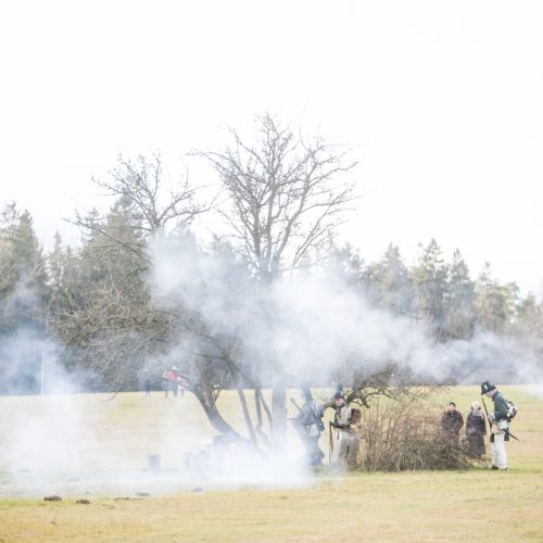 Napoleono armijos mūšio inscenizacija  © Vilmanto Raupelio nuotr.