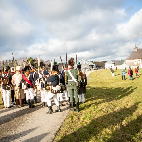 Napoleono armijos mūšio inscenizacija  © Vilmanto Raupelio nuotr.