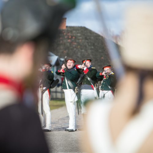 Napoleono armijos mūšio inscenizacija  © Vilmanto Raupelio nuotr.