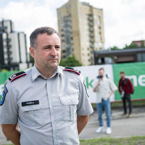 Naujojo policijos komisariato kapsulės įkasimas  © Vilmanto Raupelio nuotr./ Justinos Lasauskaitės nuotr.