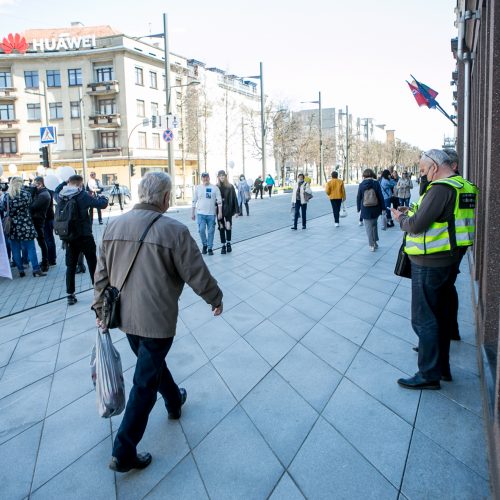 Architektai susirinko palaikyti teisiamą A. Karalių  © Vilmanto Raupelio nuotr.