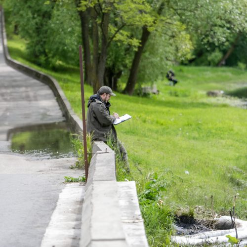 Žemuosiuose Šančiuose vėl teršiamas Nemunas  © Vilmanto Raupelio nuotr.