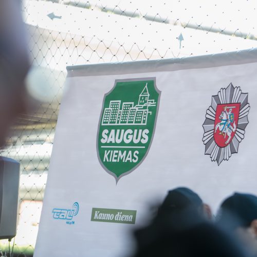 Policijos projekto „Saugus kiemas“ startas  © Vilmanto Raupelio nuotr.