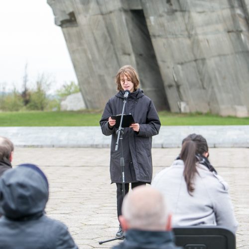 Žydų genocido dienos minėjimas IX forte  © Vilmanto Raupelio nuotr.