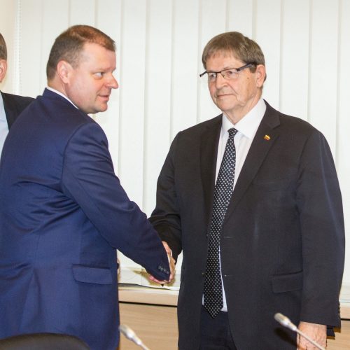 Spaudos konferencija Vyriausybėje dėl ministrų atleidimo  © Pauliaus Peleckio / Fotobanko nuotr.