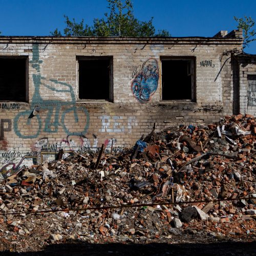 Vilniuje pradėtas griauti pastatų kompleksas  © P. Peleckio / Fotobanko nuotr.