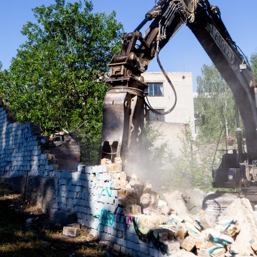 Vilniuje pradėtas griauti pastatų kompleksas  © P. Peleckio / Fotobanko nuotr.