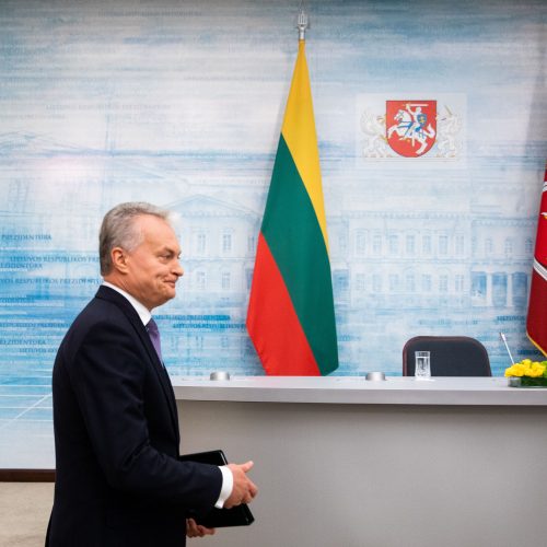 Šimtas dienų: G. Nausėdos spaudos konferencija  © I. Gelūno / Fotobanko nuotr.