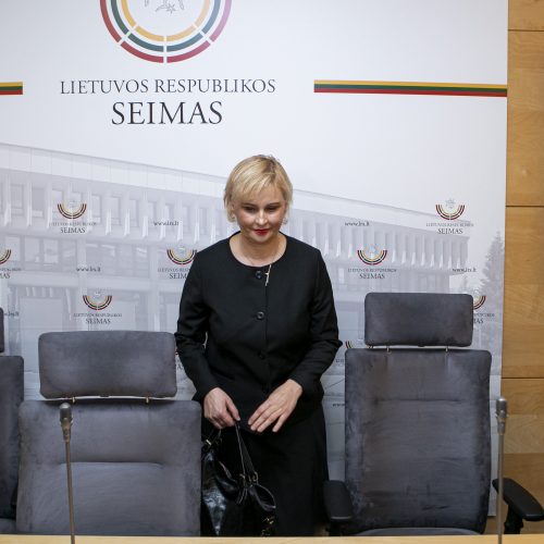 N. Puteikio spaudos konferencija  © D. Labučio / ELTOS, P. Peleckio / Fotobanko nuotr.