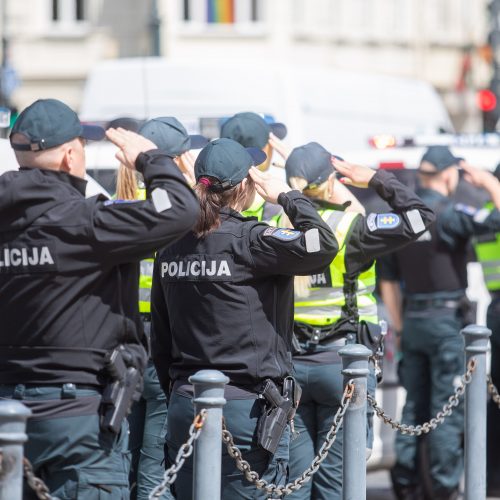 Atsisveikinimas su žuvusiu pareigūnu S. Žymantu  © I. Gelūno / Fotobanko, 