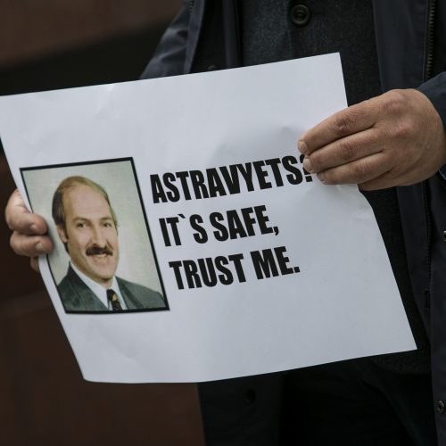 Sąjūdžio prieš Astravo AE protesto akcija  © P. Peleckio / Fotobanko nuotr.