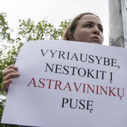 Sąjūdžio prieš Astravo AE protesto akcija  © P. Peleckio / Fotobanko nuotr.