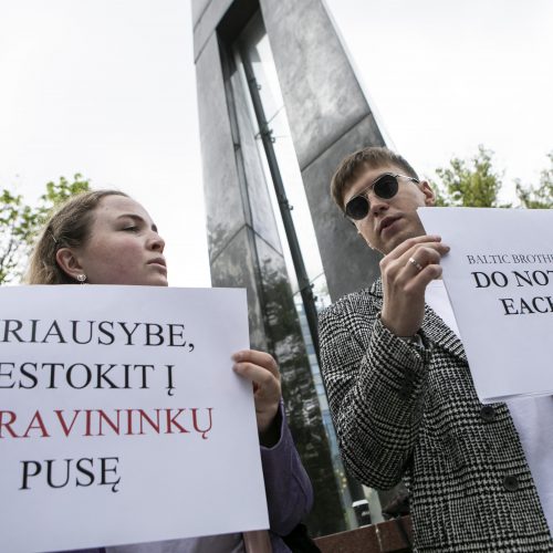 Sąjūdžio prieš Astravo AE protesto akcija  © P. Peleckio / Fotobanko nuotr.