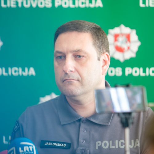 Kauno policijos spaudos konferencija dėl nuslėptų mokesčių  © Vilmanto Raupelio nuotr.