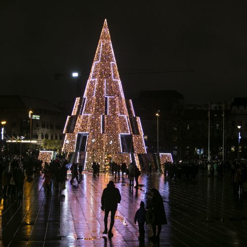 2020 m. Vilniaus Kalėdų eglės įžiebimas  © P. Peleckio / Fotobanko, S. Žiūros nuotr.