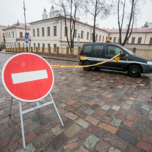 Kauno centre dėl eglės įžiebimo ribojamas eismas  © Vilmanto Raupelio nuotr.