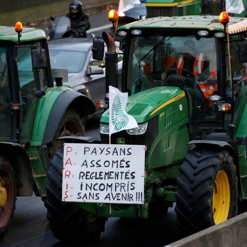 Ūkininkų protestas Prancūzijoje  © Scanpix nuotr.