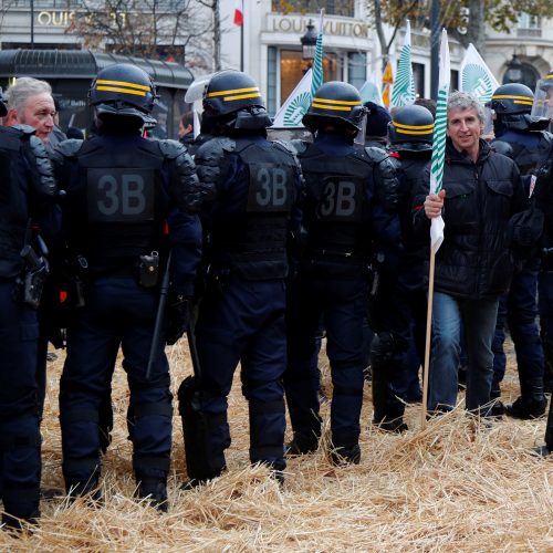 Ūkininkų protestas Prancūzijoje  © Scanpix nuotr.