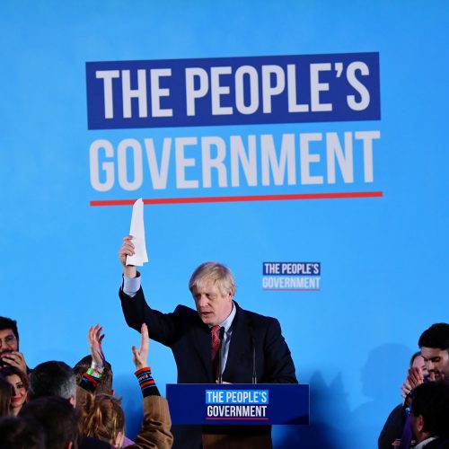 Istorinė B. Johnsono pergalė JK rinkimuose  © Scanpix nuotr.