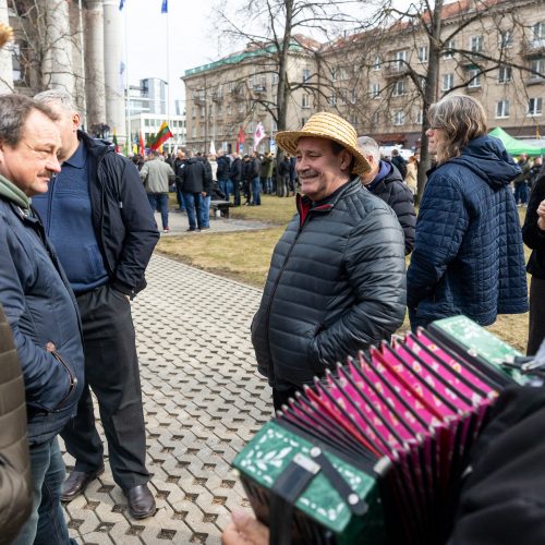 Lietuvos pieno gamintojų mitingas prie Seimo  © Ž. Gedvilos / BNS nuotr.