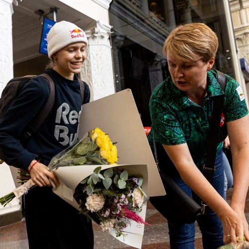 Pasaulio breiko čempione tapusios Bgirl Nicka sutikimas  © P. Peleckio / BNS nuotr.