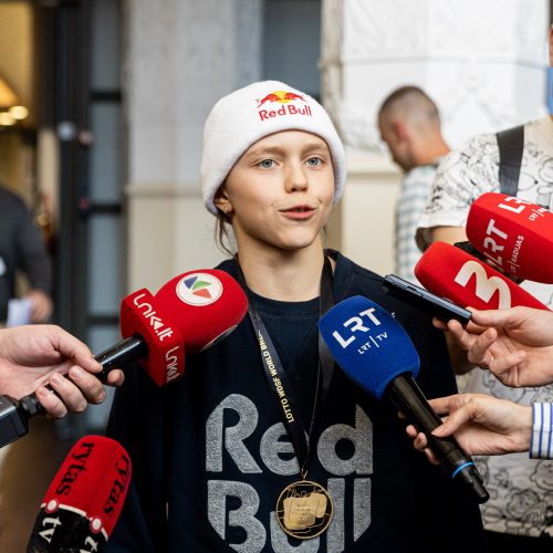 Pasaulio breiko čempione tapusios Bgirl Nicka sutikimas  © P. Peleckio / BNS nuotr.