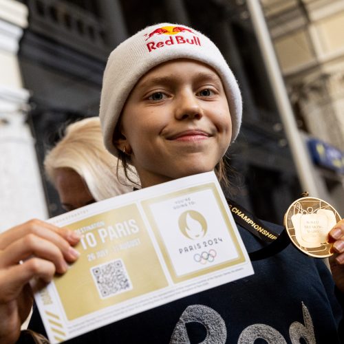 Pasaulio breiko čempione tapusios Bgirl Nicka sutikimas  © P. Peleckio / BNS nuotr.
