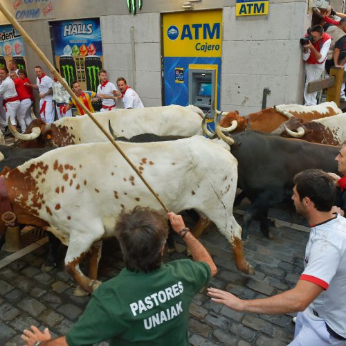 Bėgimas su buliais Pamplonoje  © Scanpix nuotr.