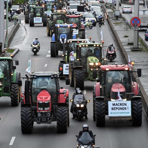 Ūkininkų protestas Prancūzijoje  © Scanpix nuotr.