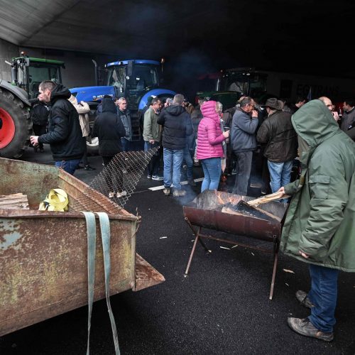 Ūkininkų protestas Prancūzijoje  © Scanpix nuotr.