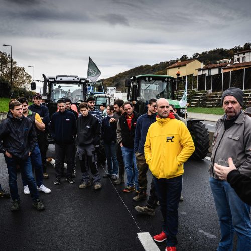 Ūkininkų protestas Prancūzijoje  © Scanpix nuotr.