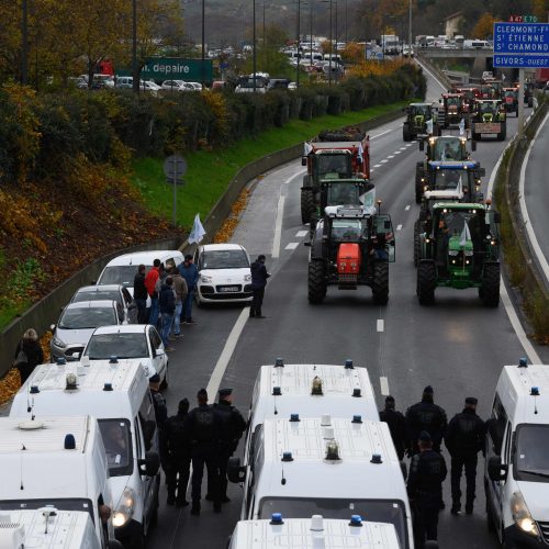 Ūkininkų protestas Prancūzijoje  © Scanpix nuotr.