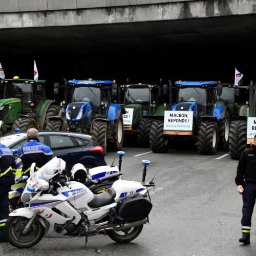 Ūkininkų protestas Prancūzijoje  © Scanpix nuotr.