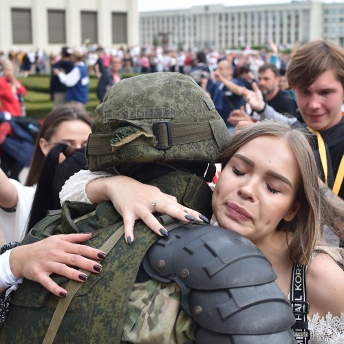 Baltarusijoje toliau nerimsta protestai  © Scanpix nuotr.