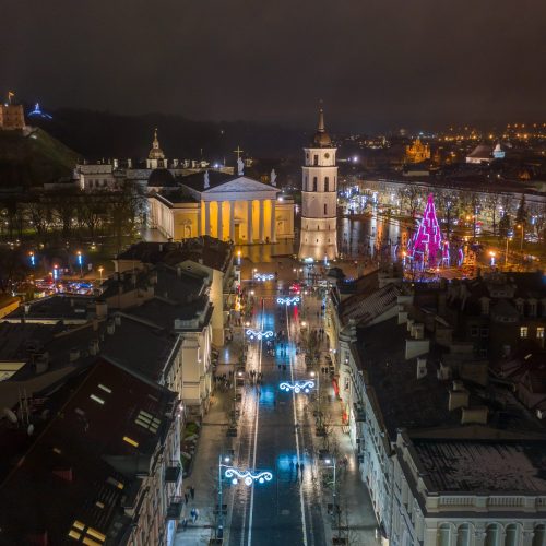 2020 m. Vilniaus Kalėdų eglės įžiebimas  © P. Peleckio / Fotobanko, S. Žiūros nuotr.