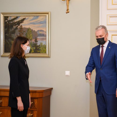 Prezidentas susitiko su M. Navickiene  © P. Peleckio / Fotobanko, R. Dačkaus / Prezidentūros nuotr.