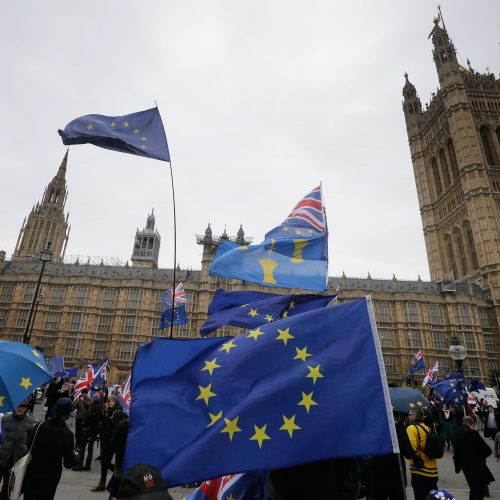 Britų parlamentas atmetė „Brexit“ sutartį  © Scanpix nuotr.