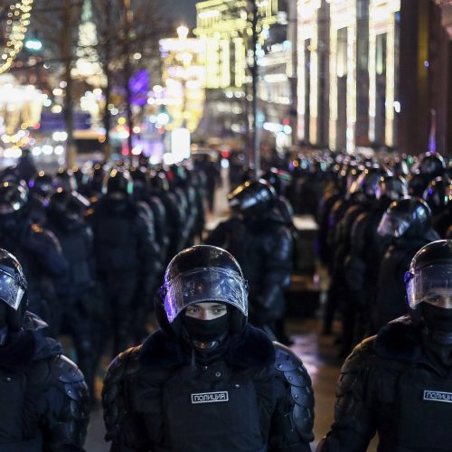 Rusijoje tęsiasi A. Navalno šalininkų protestai  © Scanpix nuotr.