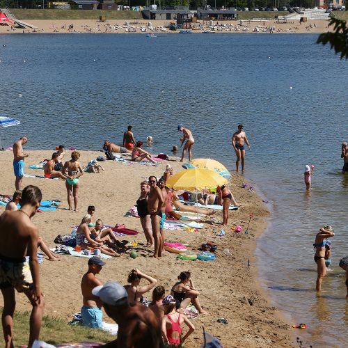 Policijos reidas prie Lampėdžio ežero  © Aliaus Koroliovo nuotr.