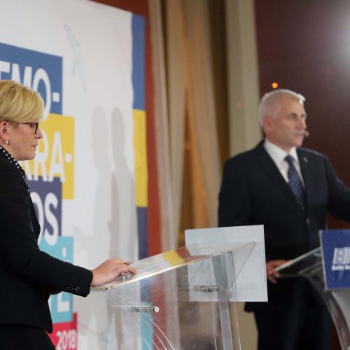 I. Šimonytės ir V. Ušacko rinkimų debatai  © D.Labučio/ELTOS nuotr.