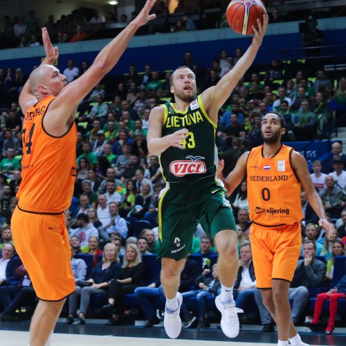 Krepšinis: Lietuva - Olandija 95:93  © Dainiaus Labučio/ELTOS nuotr.