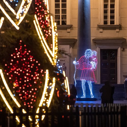 Sostinės Rotušės aikštėje įžiebta Kalėdų eglė  © G. Skaraitienės/Fotobanko nuotr.