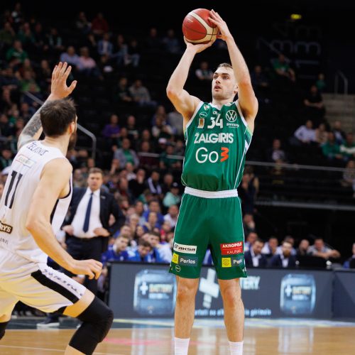 LKL ketvirtfinalis: Kauno „Žalgiris“ – Klaipėdos „Neptūnas“ 89:60  © E. Ovčarenko / BNS nuotr.