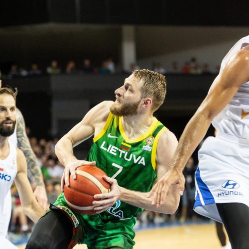 Pasaulio krepšinio čempionato atranka: Lietuva – Čekija 72:83  © P. Peleckio/BNS nuotr.