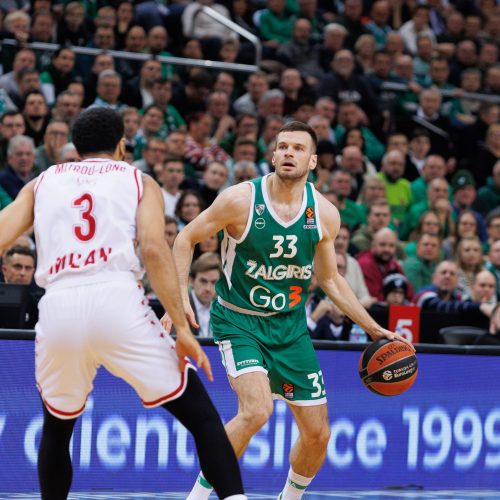 Eurolyga: Kauno „Žalgiris“ – Milano „EA7 Emporio Armani“ 71:62  © E. Ovčarenko / BNS nuotr.