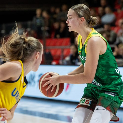 Europos moterų krepšinio čempionato atranka: Lietuva – Ukraina 81:62  © P. Peleckio/BNS nuotr.