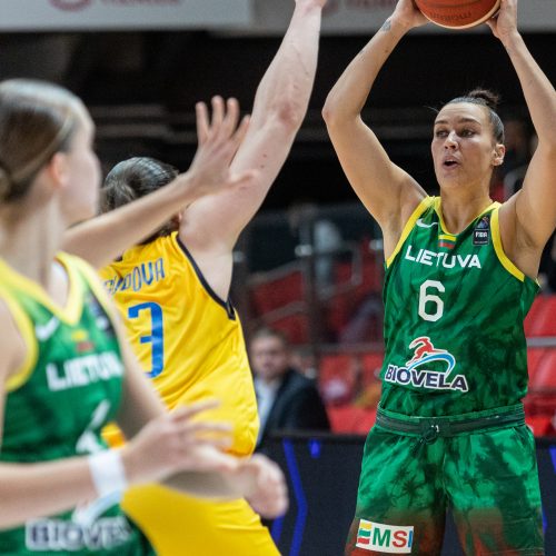 Europos moterų krepšinio čempionato atranka: Lietuva – Ukraina 81:62  © P. Peleckio/BNS nuotr.